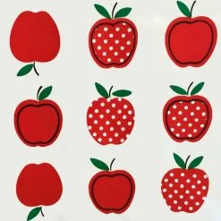 Mexican Oilcloth Spotty Apples Red