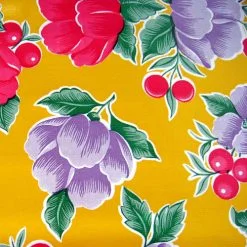 Mexican Oilcloth Poppy Yellow Remnant